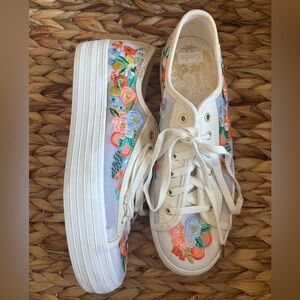Keds Paper Rifle Co. Floral Embroidered Sneakers